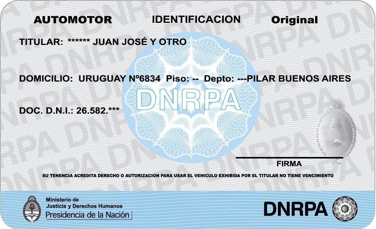 Tarjeta verde